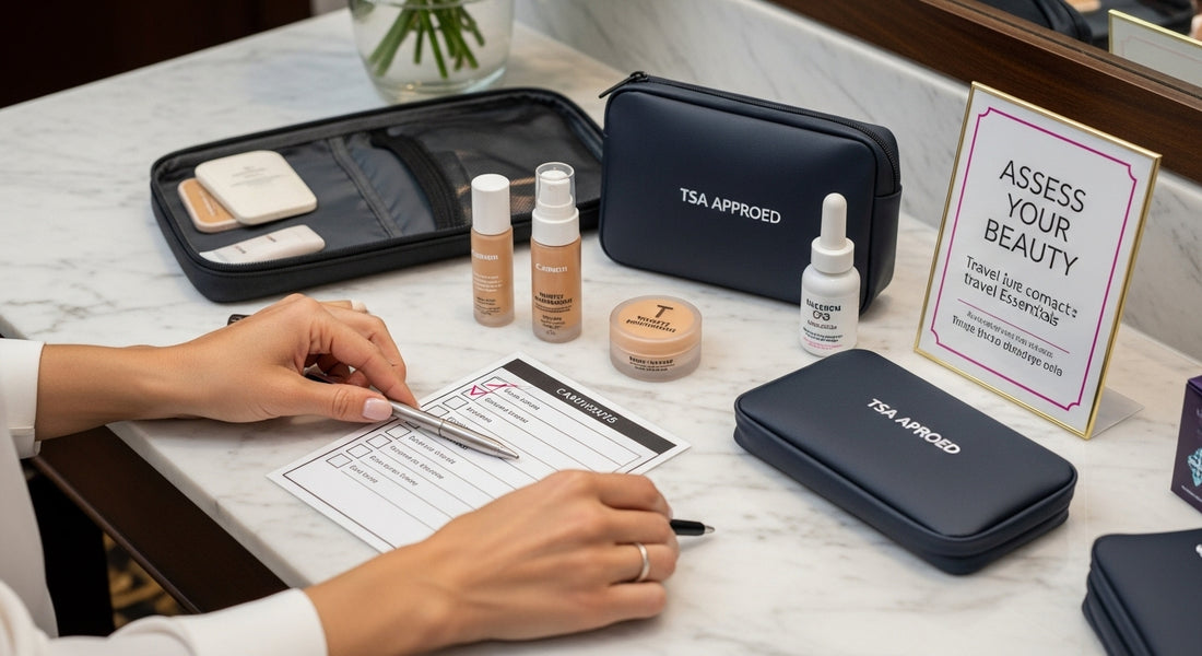 travel beauty essentials tutorial