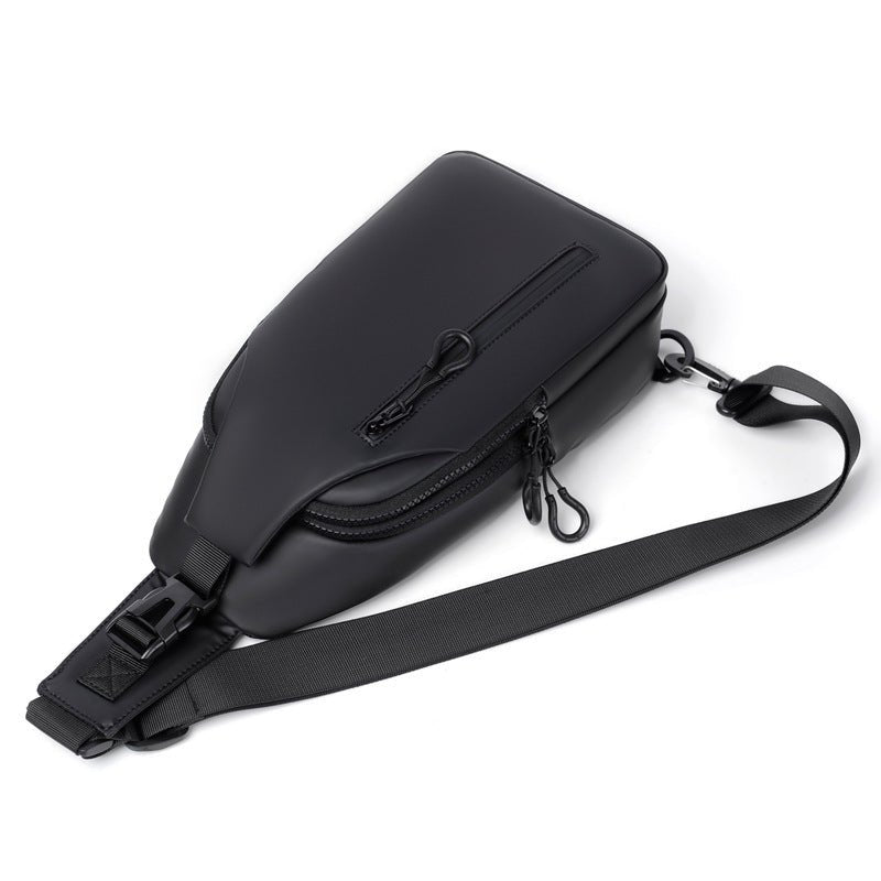 Black Sling Crossbody Backpack Shoulder Bag For Men Chest Bag - The Noble Thread