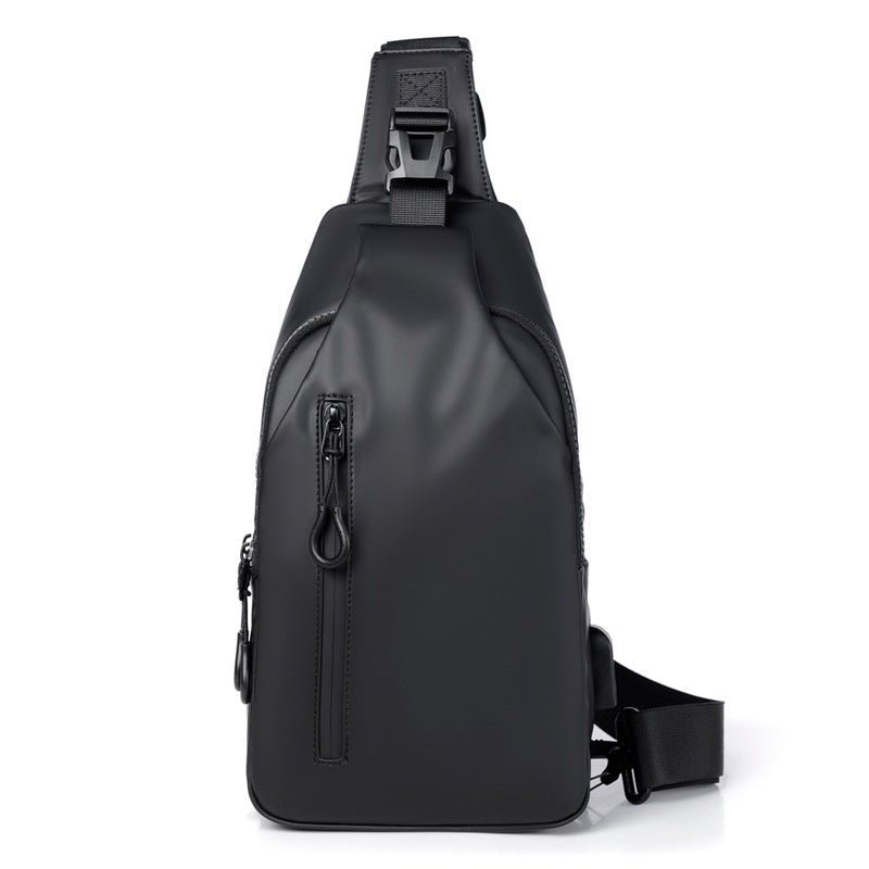Black Sling Crossbody Backpack Shoulder Bag For Men Chest Bag - The Noble Thread