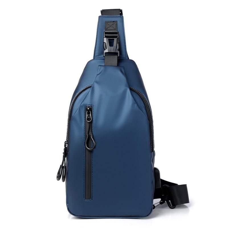Black Sling Crossbody Backpack Shoulder Bag For Men Chest Bag - The Noble Thread