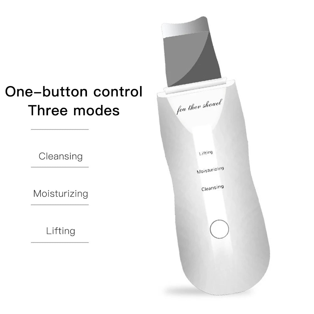 Ultrasonic Skin Scrubber | Deep Pore Cleaner & Blackhead Remover – At - Home Spa Exfoliation