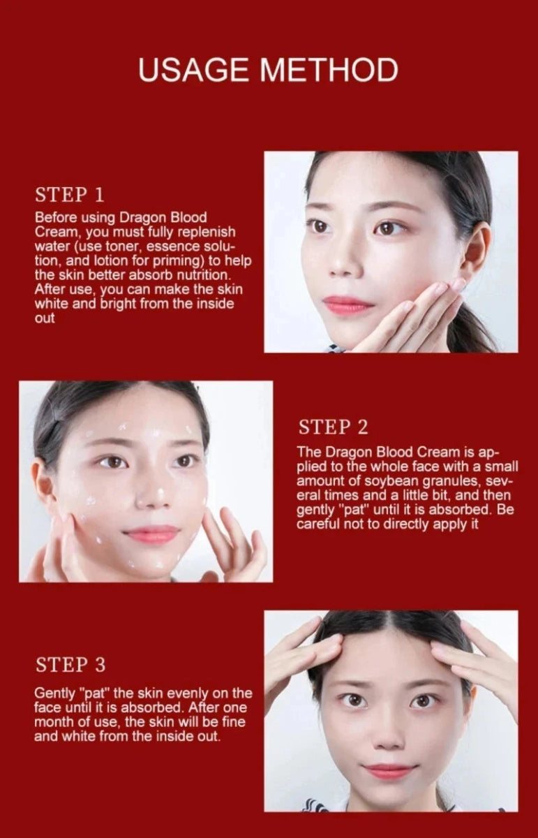 Dragon's Blood Anti - Aging Face Cream with Retinol & Placenta Essence - Korean Skincare for Brightening & Firming - The Noble Thread