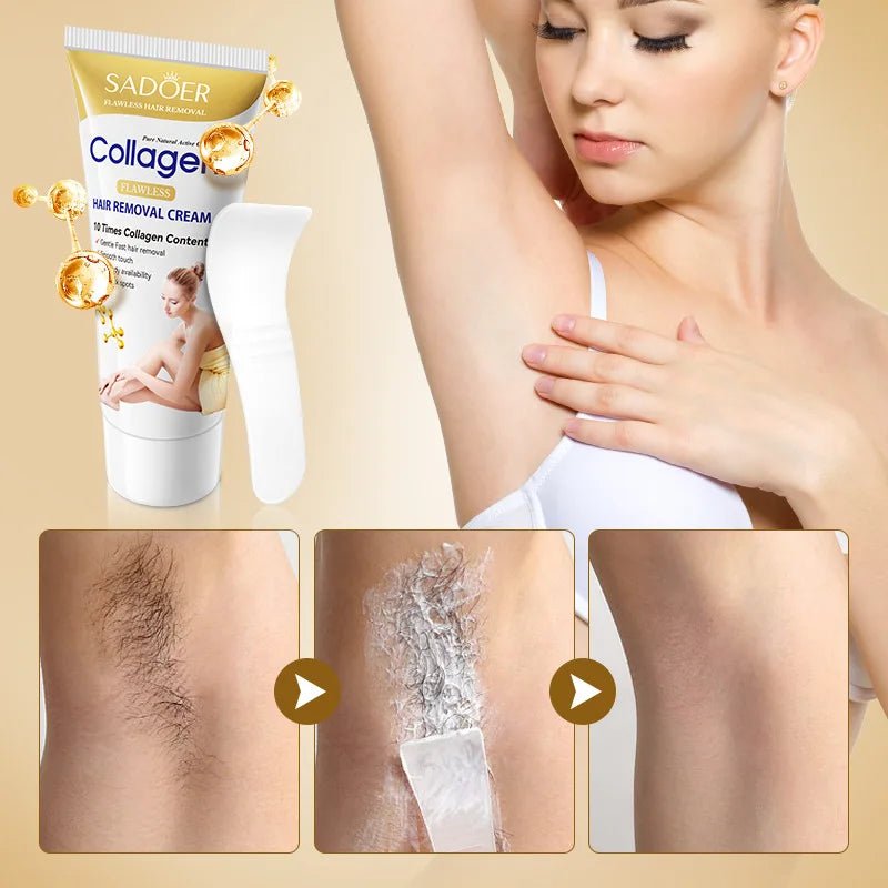 Fast Hair Removal Cream - Painless Depilatory for Men & Women - The Noble Thread