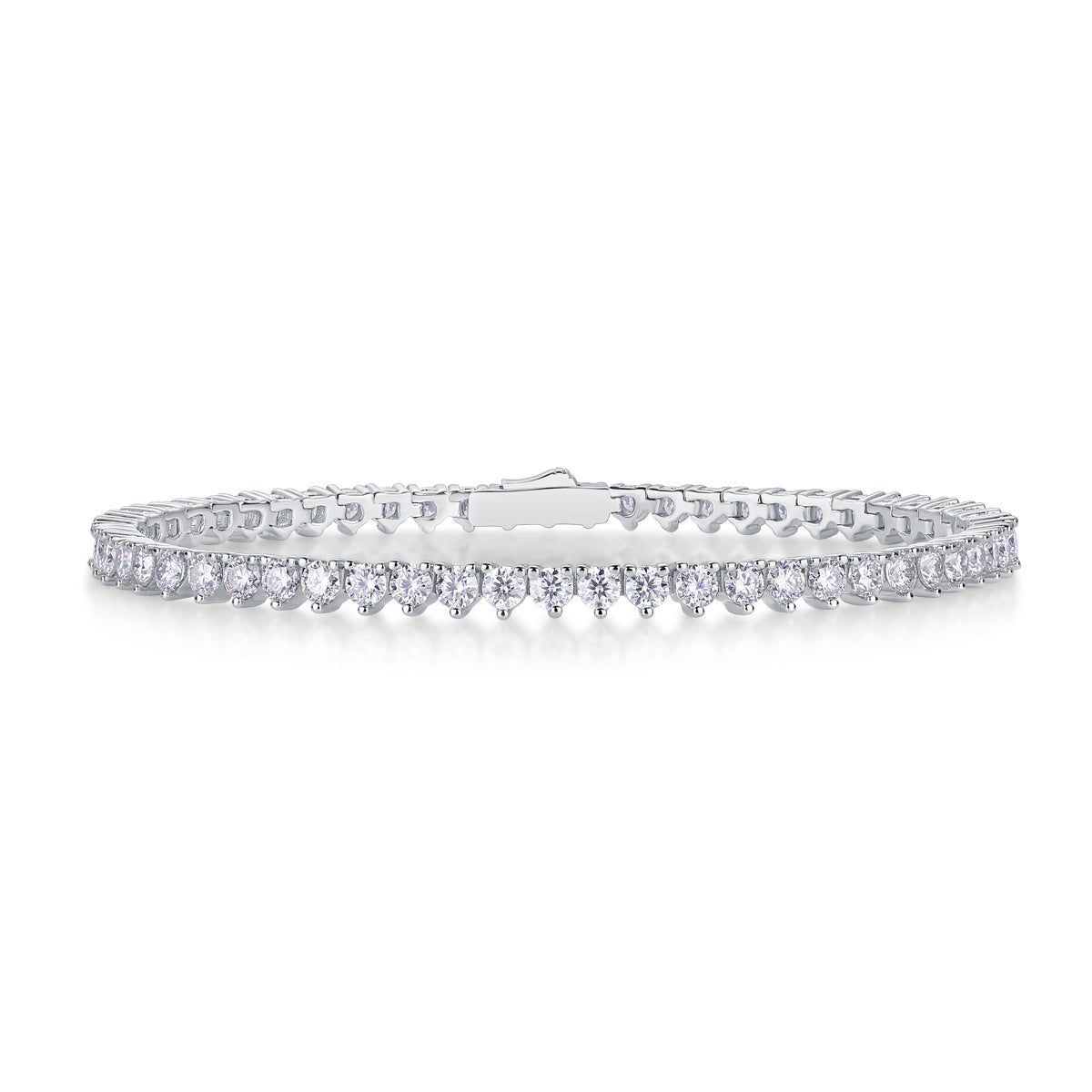 Mark Luxury Fashion Mosan Diamond S925 Silver Bracelet Comparable To Natural Diamonds - The Noble Thread