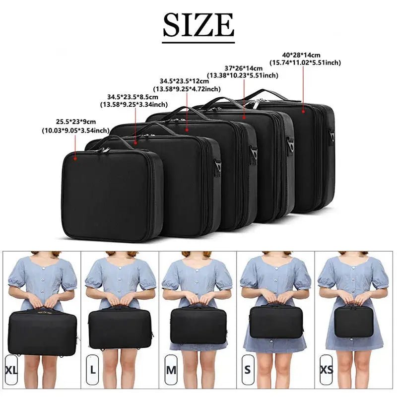 Premium Glam Travel Makeup Case - Stylish & Spacious - The Noble Thread
