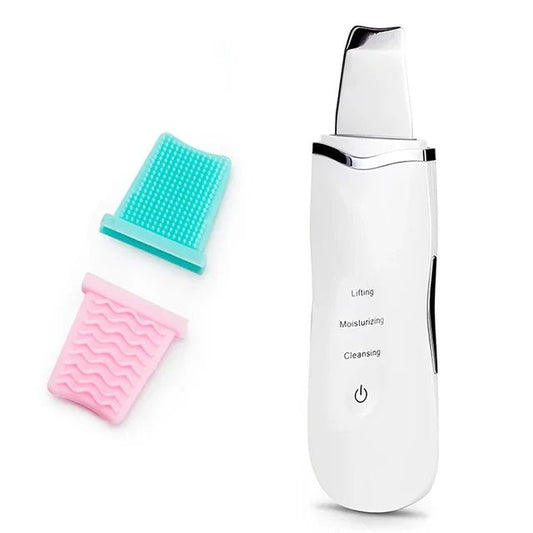 Ultrasonic Skin Scrubber | Deep Pore Cleaner & Blackhead Remover – At - Home Spa Exfoliation