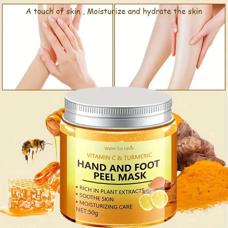Vitamin C Turmeric Hand Mask - Brightening Hand Treatment - The Noble Thread